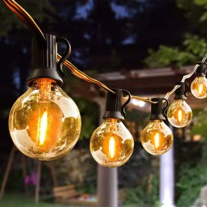 Łańcuch świetlny G40 Globe - 25 żarówek, 7,5 m, rozszerzalny | YARDBULBS