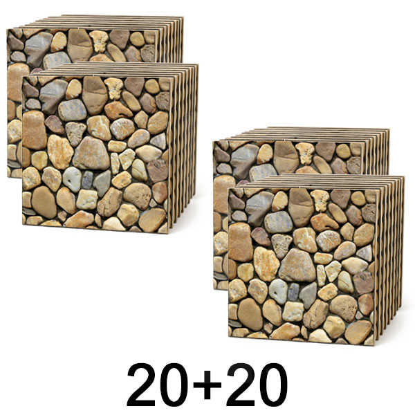 2x Płytki ścienne 3D o efekcie kamienia – odklej i przyklej | STONEBLOCKS 1+1 GRATIS