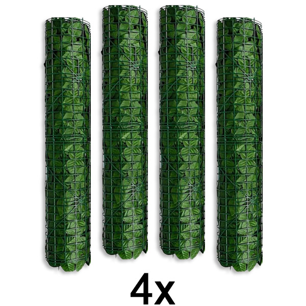 4x Panel ze sztucznych liści chroniący prywatność | LEAFPANEL